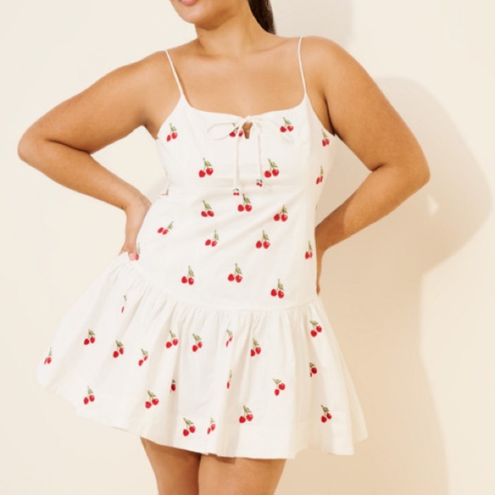 NWT ANTHROPOLOGIE MAEVE CHERRY MINI DRESS 2x plus